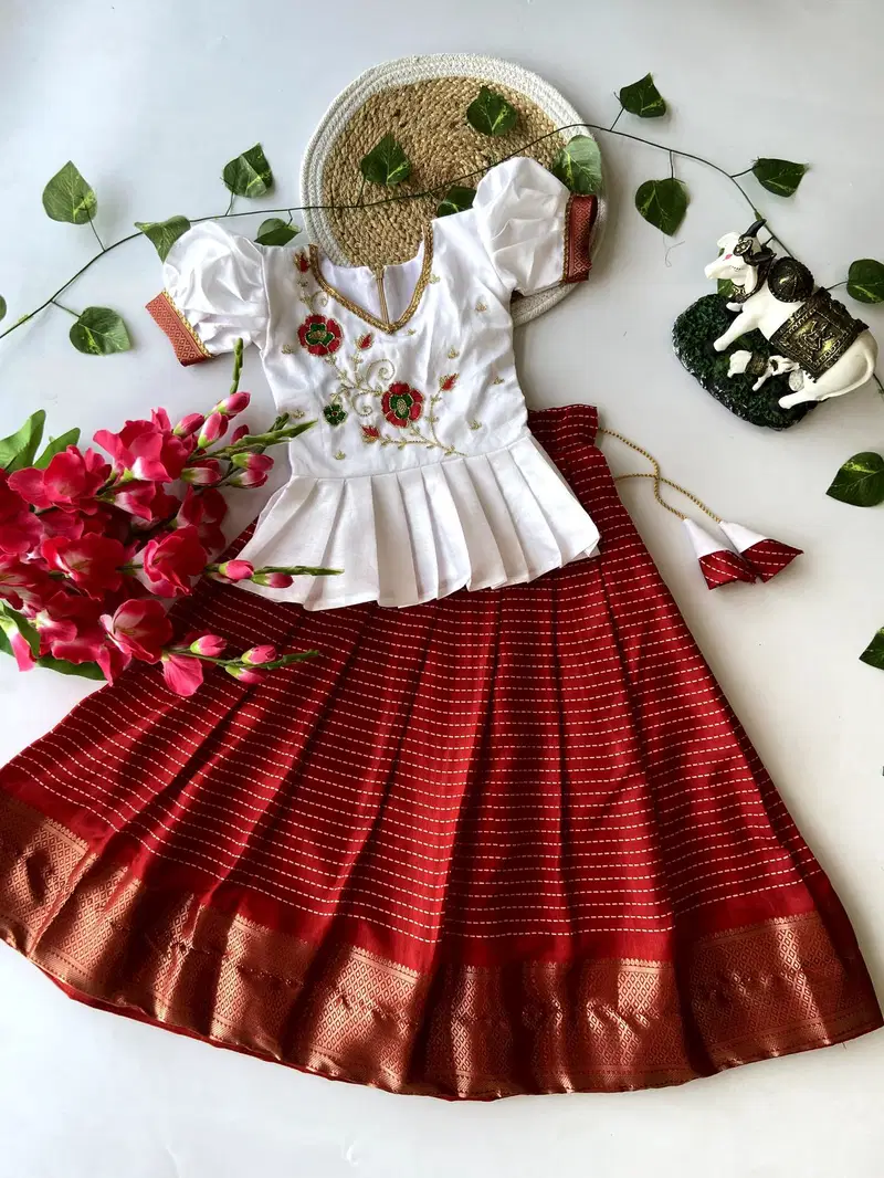 AJD 7974 Designer kids Crop Top Girls Wear Wholesale Clothing Suppliers In India